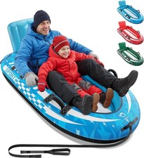 Blue 2-Person Inflatable Snow