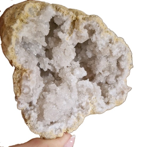 Natural white druzy - natural,