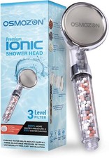 Ionic Filtered Shower Head Natural Bio Active Water Beads High Pressure 3 Modes