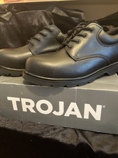 Brand New Boxed Black Steel Toe Cap /safety Shoe Trojan Work Shoes Size 12