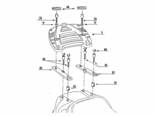 Givi rear attachment - attachment, monokey