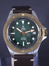 Yema Superman Steel Bronze Green Dial Watch Automatic Limited Edition 41mm Ø NEW