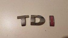 VW polo golf passat TDI boot lid trunk tailgate emblem badge logo chrome rear