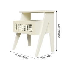 1/2/3 Drawer Bedroom Bedside Table Cabinet Storage Wooden Nightstand Side Tables