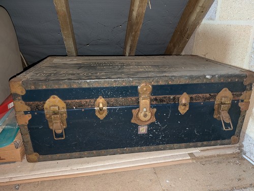 Vintage raf travel trunk - travel,