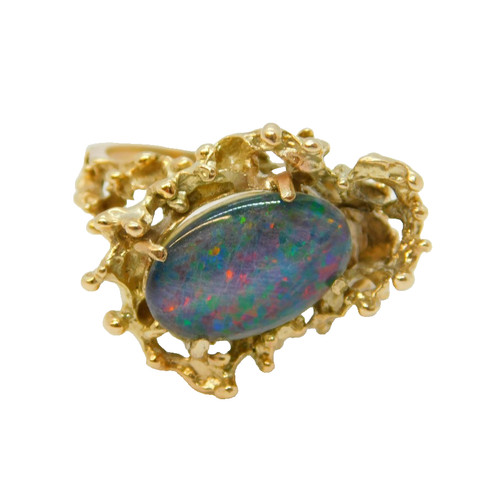 10ct yellow gold modernist - yellow,