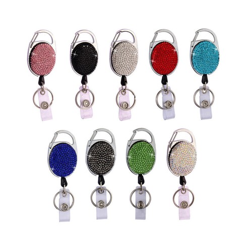Rhinestone nurse retractable - rhinestone,