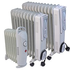 Oil Filled Radiator Portable Electric Heater Thermostat 7 9 11 Fins Column