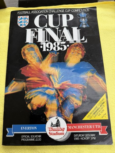 Cup final 1985 official - cup,