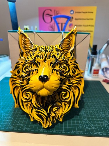 Decorative maine coon cat head - maine,