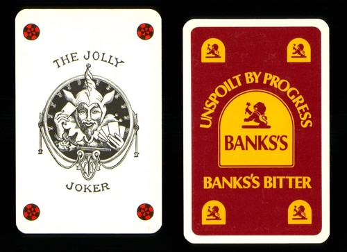 Jolly joker playing card - x,