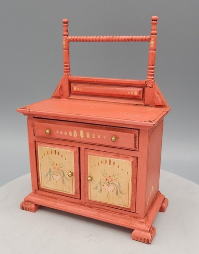 Hand painted antique washstand - hand,