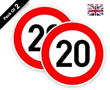Traffic Sign 20 MPH. Speed