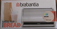 Brabantia Medium Roll Top Bread Bin - Matt Steel