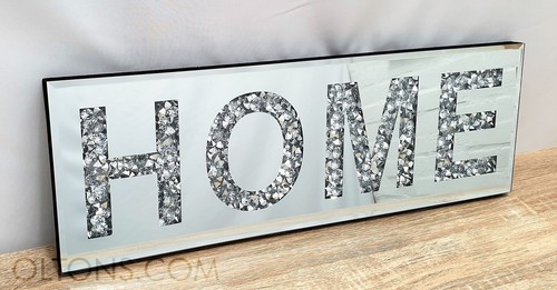 Crushed diamond crystal mirror - crystal,