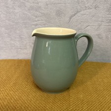 Vintage Denby Manor Green 2.5pint Jug Pitcher for Custard/Gravy - 7” Tall