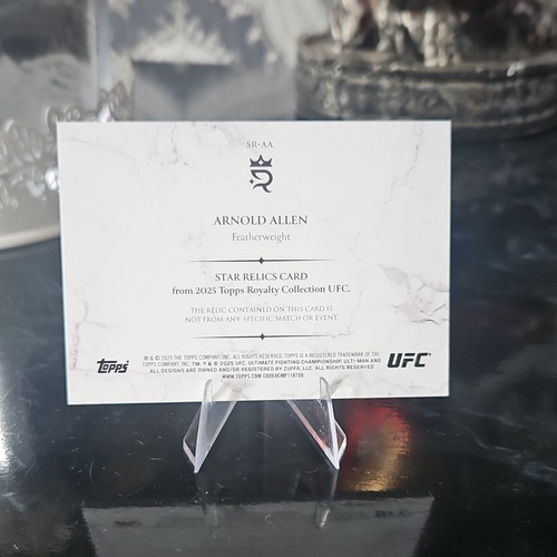 Topps royalty ufc - ufc, arnold