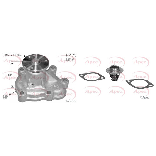 Apec water pump - water, thermostat