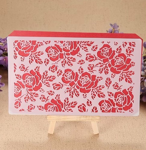 Rose flower template plastic - flower,