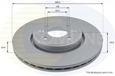 BRAKE DISCS PAIR FRONT COMLINE