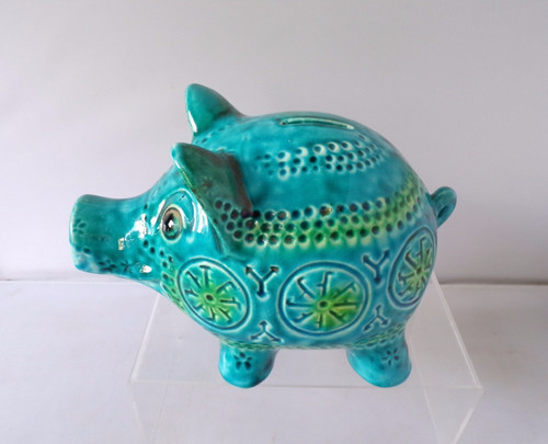 Piggy bank pig jema pottery - pig,