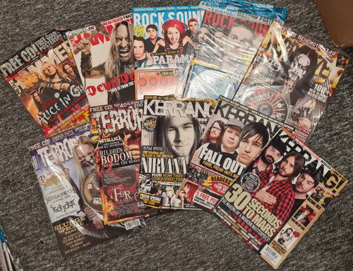 Music magazines bundle kerrang - music,