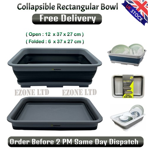 Collapsible rectangular bowl - collapsible,