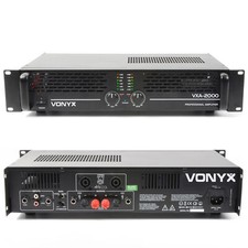 Vonyx VXA 2000 MKII 2-Channel Power Amplifier 2000W DJ Audio Equipment