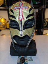 WWE Rey Mysterio Gold V1 Pro-grade Mask - Leather-like Material - Lucha Lads