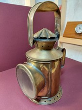 Vintage (Railway?) Brass 3 Aspect Lantern