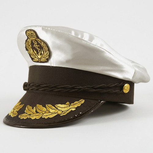 Navy captain costume hat - navy,