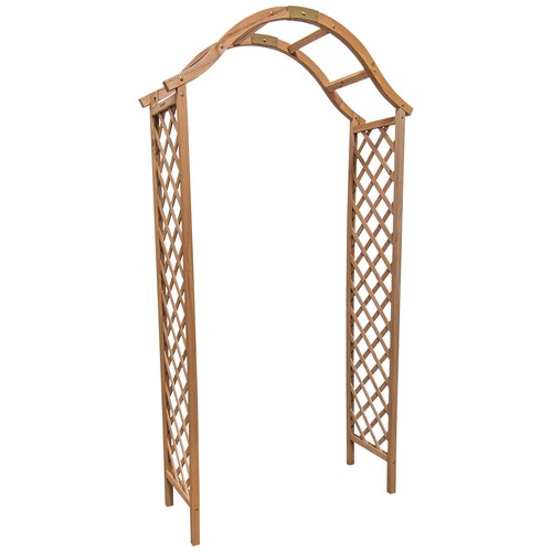 Wooden garden arch archway - wooden,