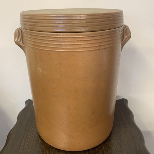 French antique crock pot - french,