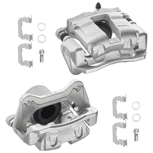 Pair front brake calipers with - front,