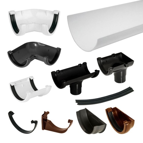 Half round upvc - half,