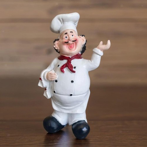 Resin chef figurine - resin,