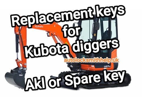 Key kubota digger lost - digger, key.