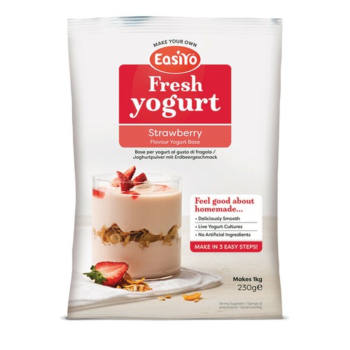 Easiyo strawberry yogurt mix - strawberry,