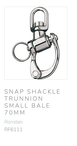 Ronstan 70mm snap shackle - 70mm,