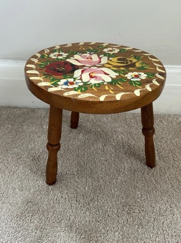 Vintage wooden milking - milking, stool