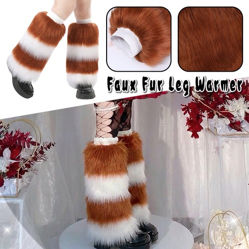 Women faux fur leg warmer - women,
