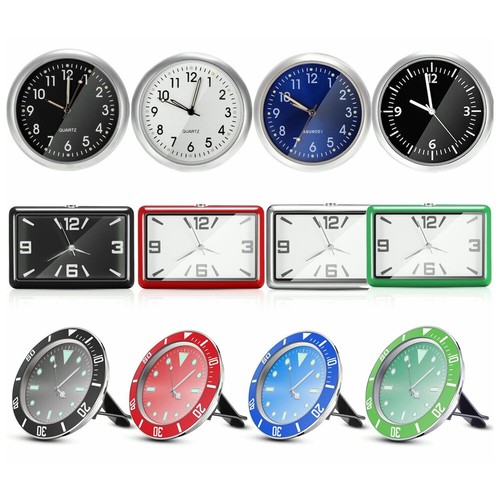 Mini car dashboard clock watch - car,