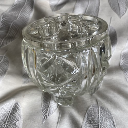 Vintage bagley glass rose bowl - vintage,
