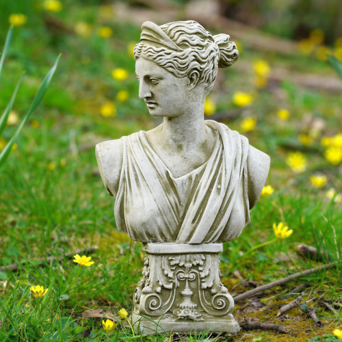 Athena stone bust - athena, statue