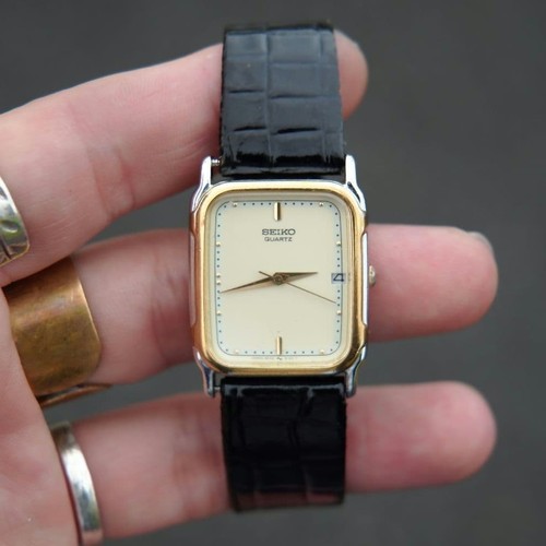 80s vintage seiko tank - seiko,