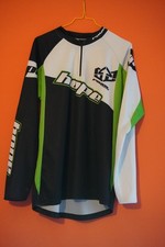 Hope Jersey Medium Top Cycling MTB Long Sleeve White Black Green Royal Racing