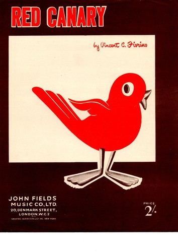 Red canary sheet - canary, music