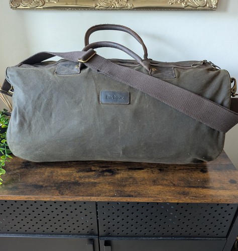 Barbour wax holdall - bag, olive