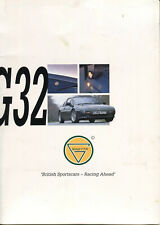 Ginetta G32 English language sales brochure 1990 + Brochure + Prices + Photo