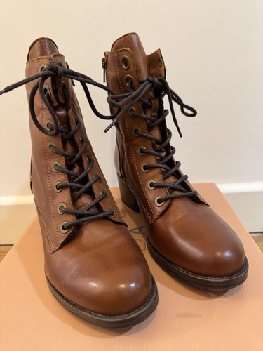 Moda pelle brown boots - boots, size